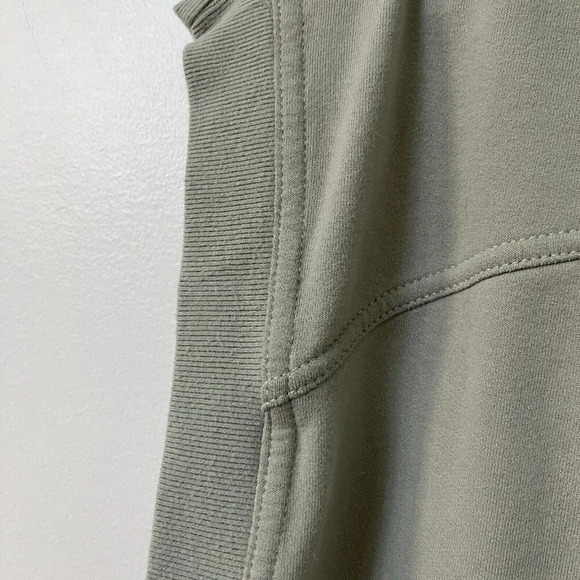 Athleta Retroterry V-Neck Sweatshirt Tee Sleeveless Fern Green Women XL Neutral - Picture 6 of 7